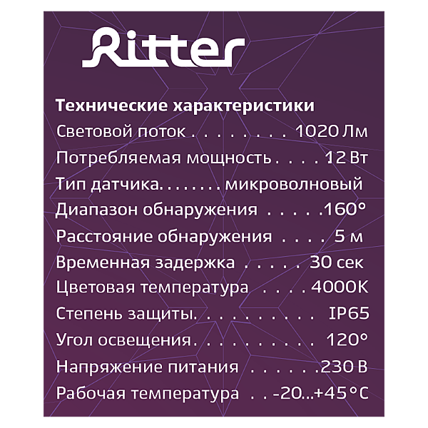 Настенный светильник Ritter 56033 3